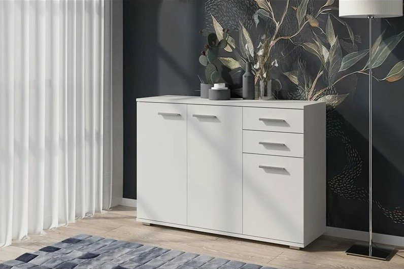 НК Мебель FUN комод КД-3 , 103.4x34x74 см, белый купить,NaN
