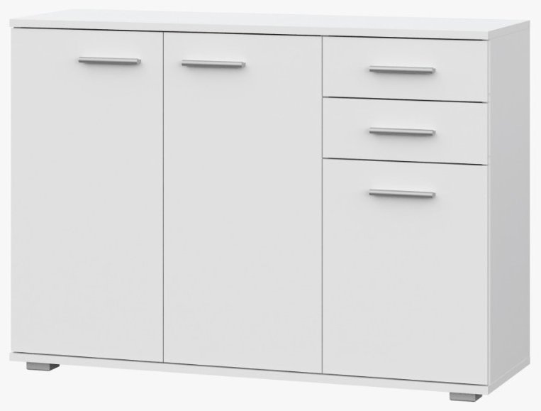 НК Мебель FUN комод КД-3 , 103.4x34x74 см, белый купить,NaN