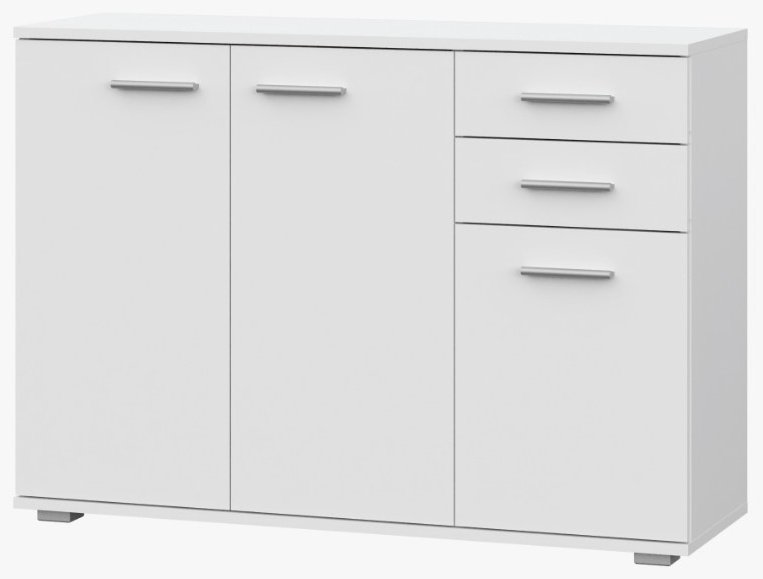 НК Мебель FUN комод КД-3 , 103.4x34x74 см, белый купить,NaN