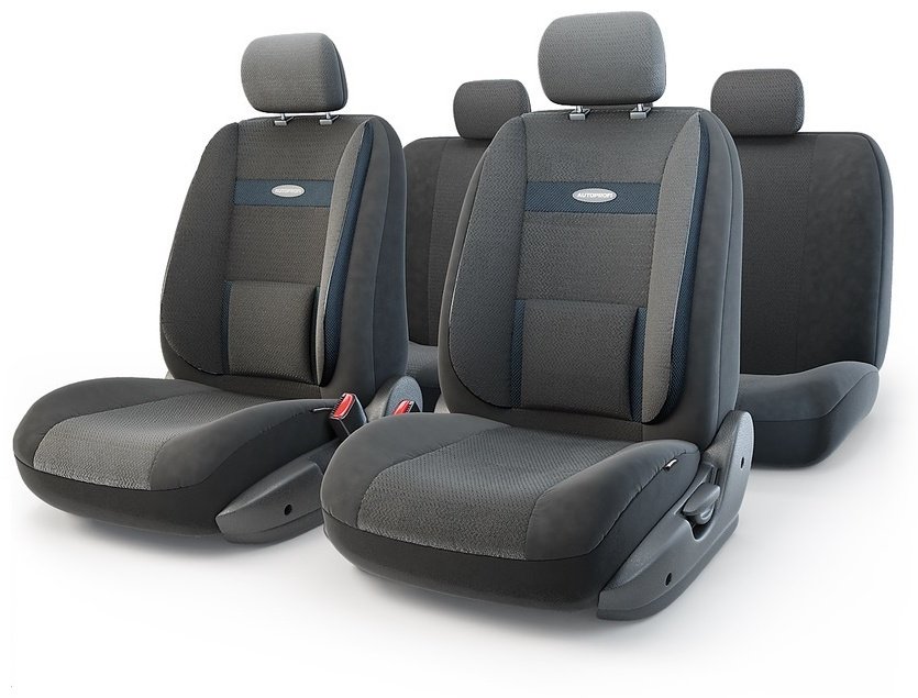 AUTOPROFI чехлы универсальные Comfort COM-1105 Attache черный, серый