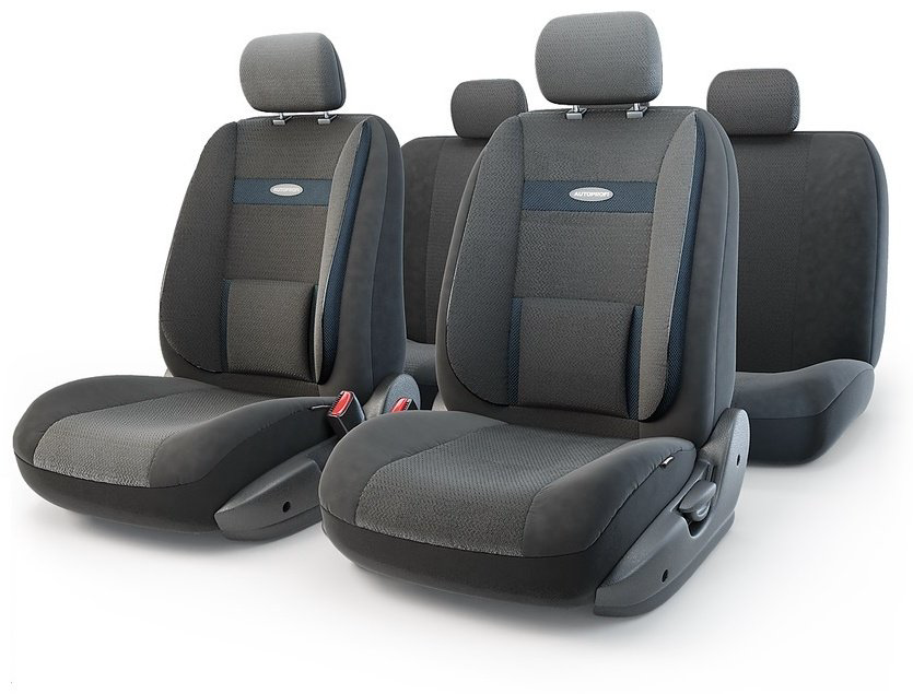 AUTOPROFI чехлы универсальные Comfort COM-1105 Attache черный, серый