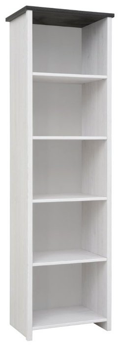 Стеллаж Гербор Порто QWFDD9906 59x40x200см бело-серый купить,NaN