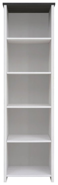 Стеллаж напольный Гербор Порто, 59x40x200 см, белый, серый купить,0