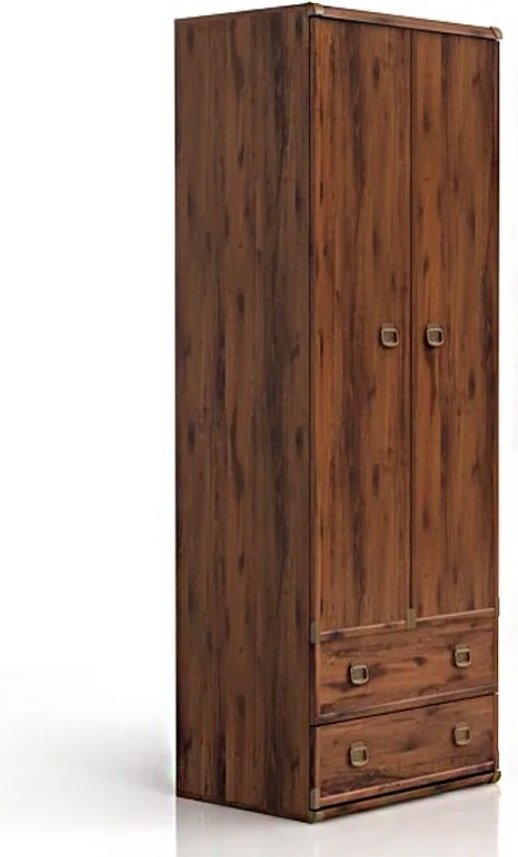 Распашной шкаф Гербор Индиана 016706441, 80x196х57 см, коричневый купить,NaN