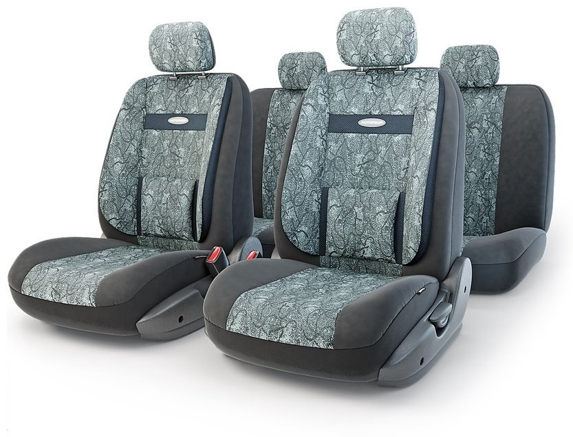AUTOPROFI чехлы универсальные Comfort COM-1105 Cyclone черный-серый купить,37100