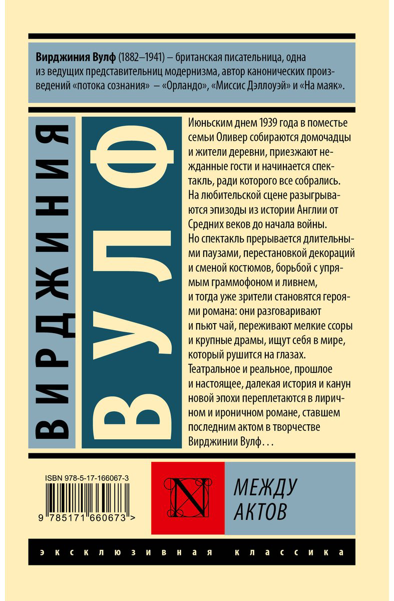 Книга Вулф В.: Между актов купить,NaN
