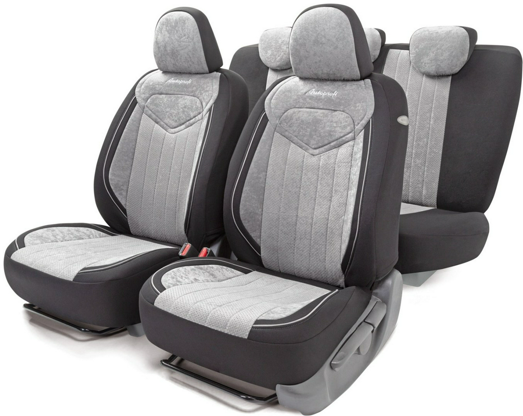 AUTOPROFI чехлы универсальные SGN-1505 BK/GY черный, серый