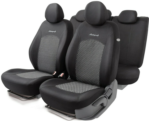 AUTOPROFI чехлы универсальные JACQARD JAC-1102 Skynet черный, серый