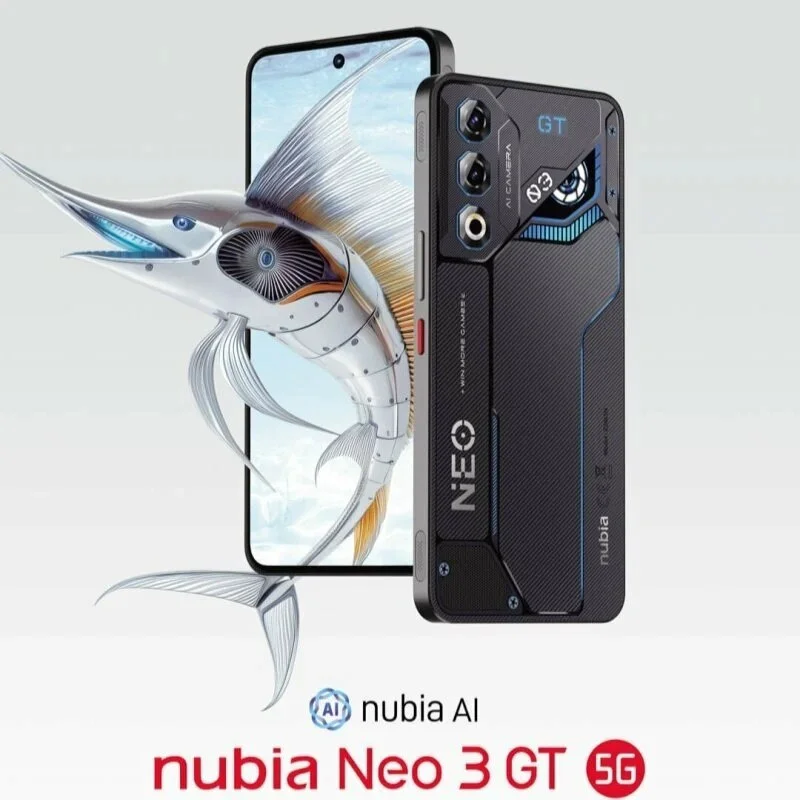 Смартфон ZTE Nubia Neo 3 GT 5G 8/256GB черный + подарок  купить,NaN