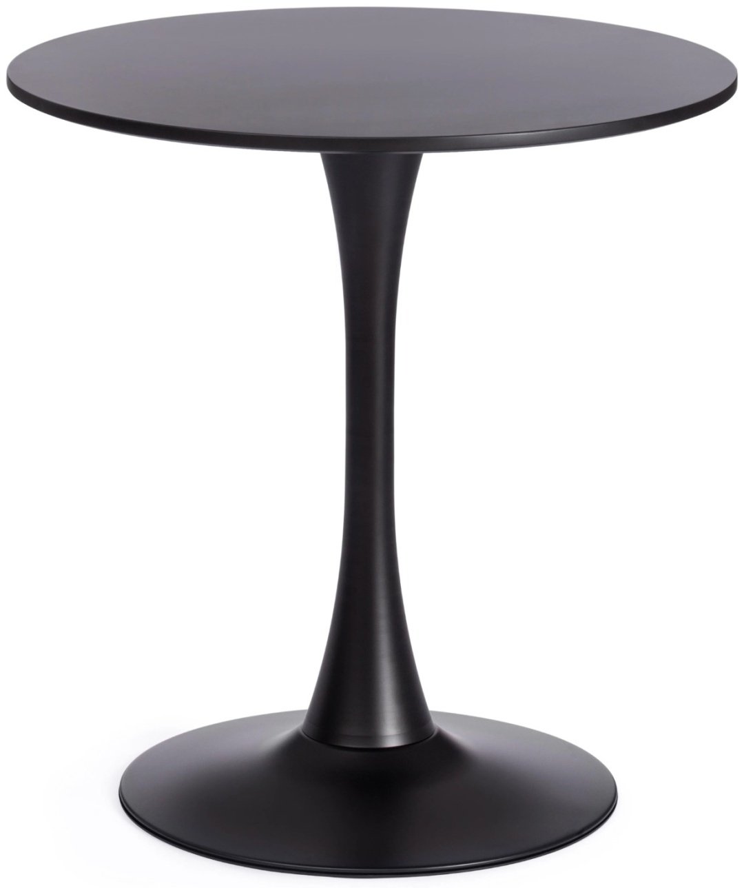 Обеденный стол Tetchair Tulip, 70х70x75 см, МДФ, черный купить,NaN