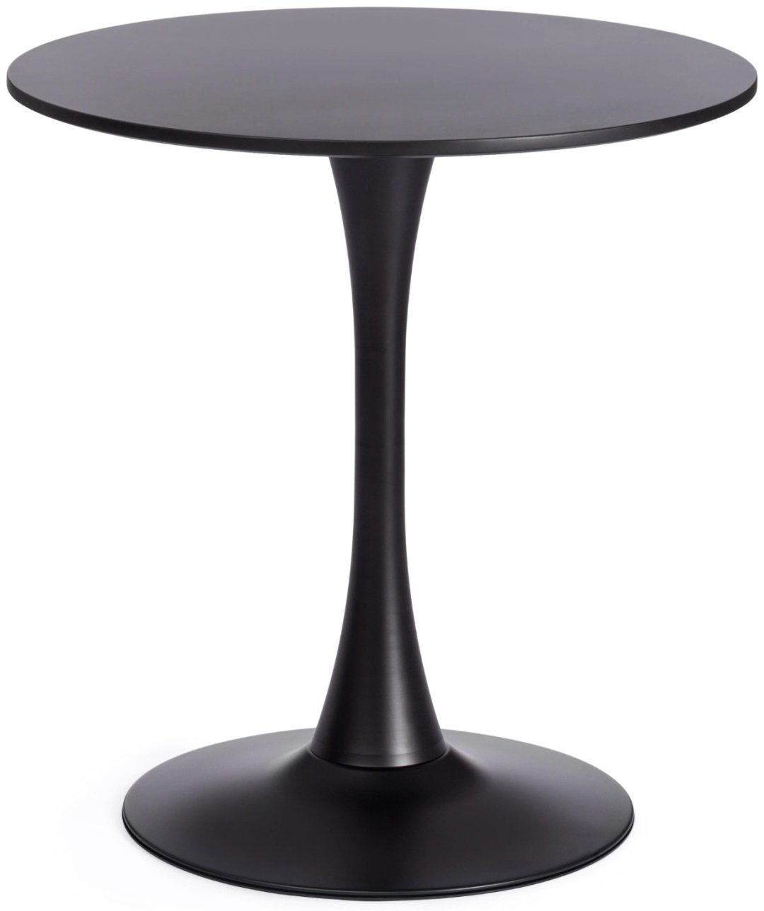 Обеденный стол Tetchair Tulip, 70х70x75 см, МДФ, черный купить,NaN