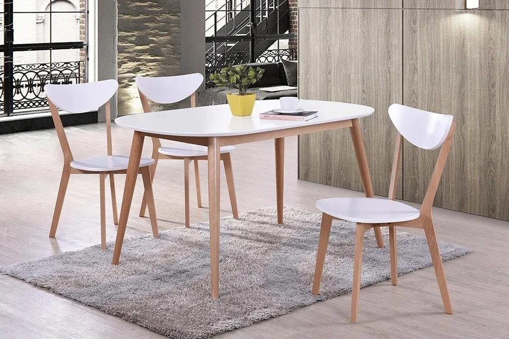 Обеденный стол Tetchair MAX, 140х80x75 см, МДФ, дерево, белый купить,NaN