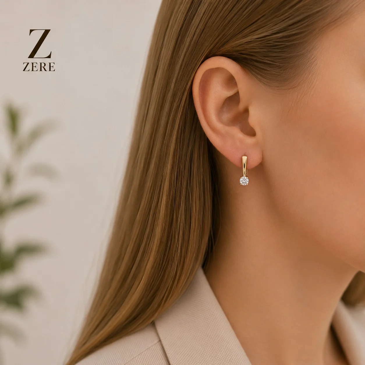 Серьги Zere ZR260508 красное золото 2.0гр купить,165500