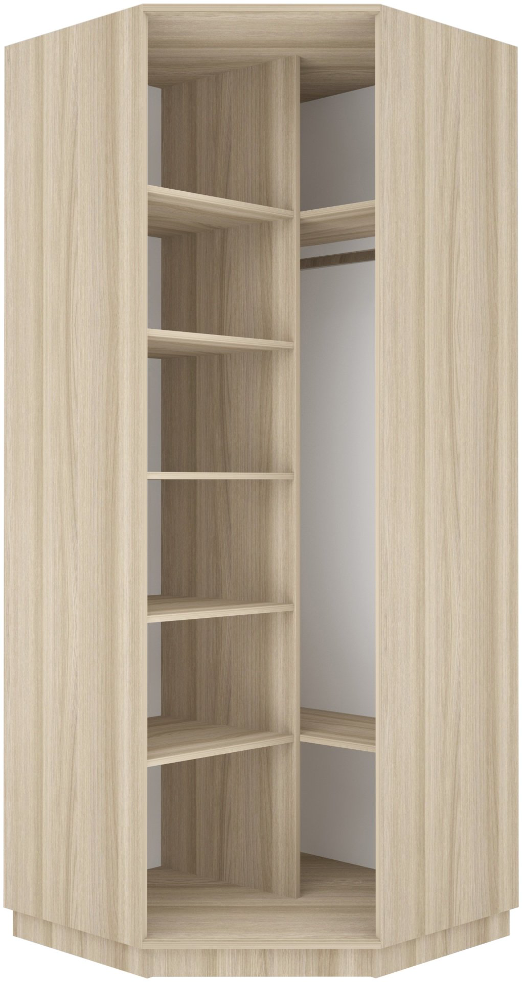Шкаф угловой Мебель Азии Экспрес-1 240, 90x240х90 см, бежевый купить,NaN