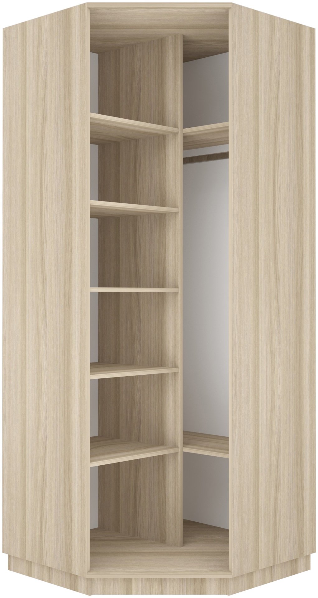 Шкаф угловой Мебель Азии Экспрес-1 220, 90x220х90 см, бежевый купить,NaN