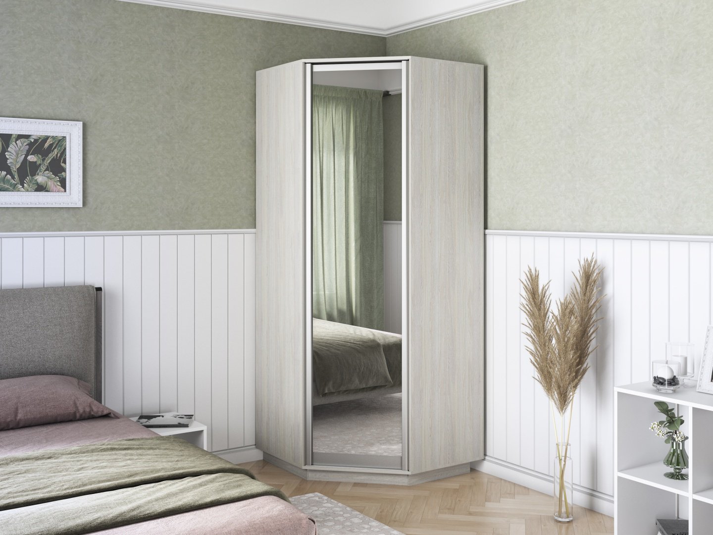 Шкаф угловой Мебель Азии Экспресс-1, 90x240х90 см, светло серый - ForteMarket Шкаф угловой Мебель Азии Экспресс-1, 90x240х90 см, светло серый купить,0