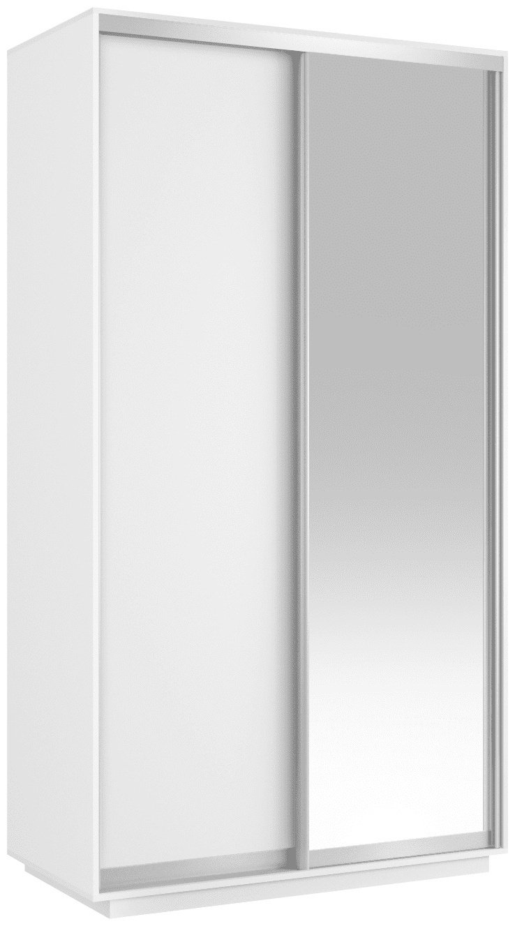 Шкаф-купе Мебель Азии Экспресс 2-160, 160x220х60 см, белый купить,NaN