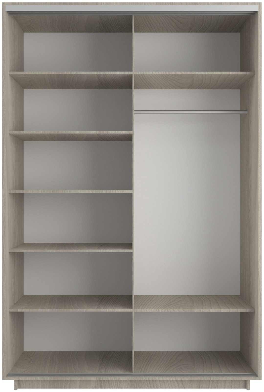 Шкаф-купе Мебель Азии Экспресс 2Д1ЗП, 120x220х60 см, бежевый купить,NaN