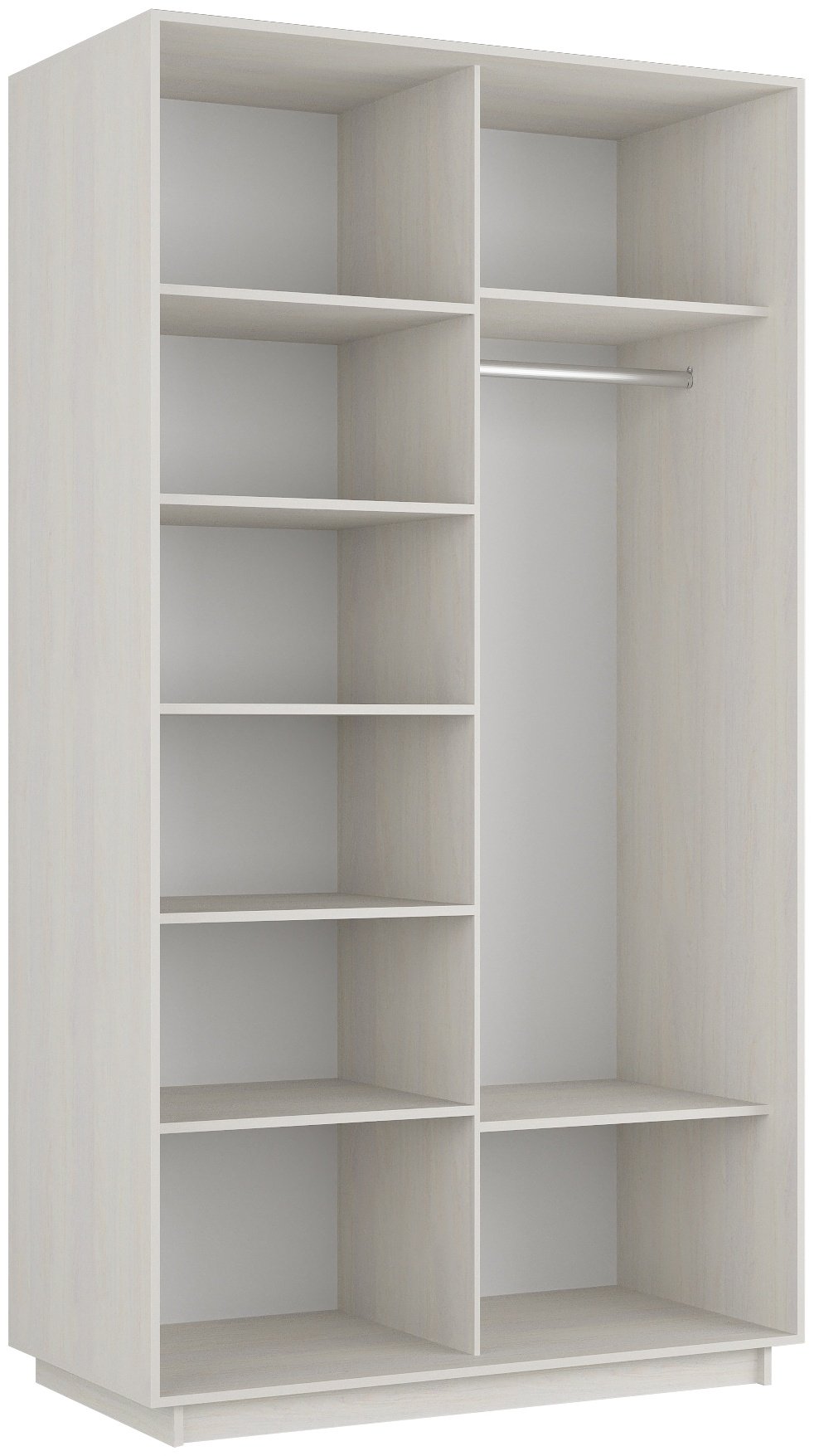 Шкаф-купе Мебель Азии Экспресс 2Д1ЗЛ, 120x220х60 см, бежевый купить,NaN