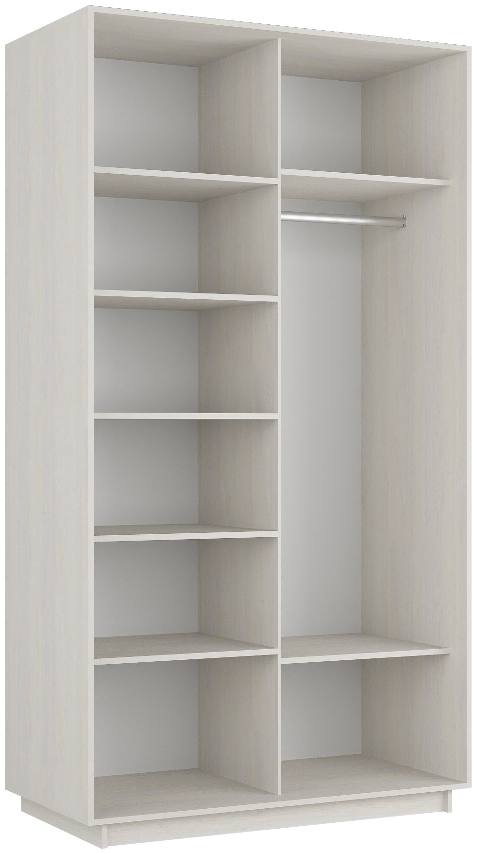 Шкаф-купе Мебель Азии Экспресс 2Д1ЗЛ, 120x220х60 см, бежевый купить,NaN