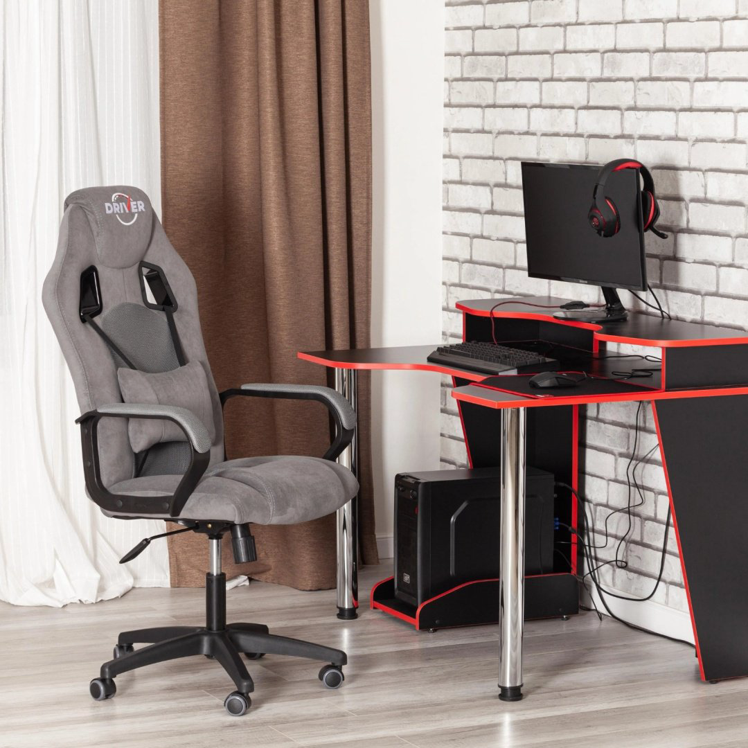Игровое кресло Tetchair 19291 DRIVER, серый купить,NaN