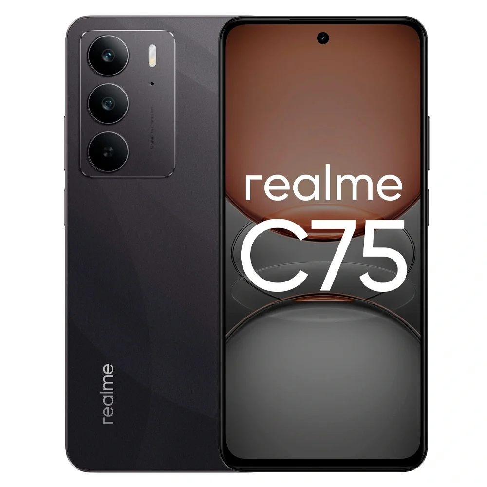 Смартфон Realme C75 4G 8/128GB Black + подарок купить,NaN