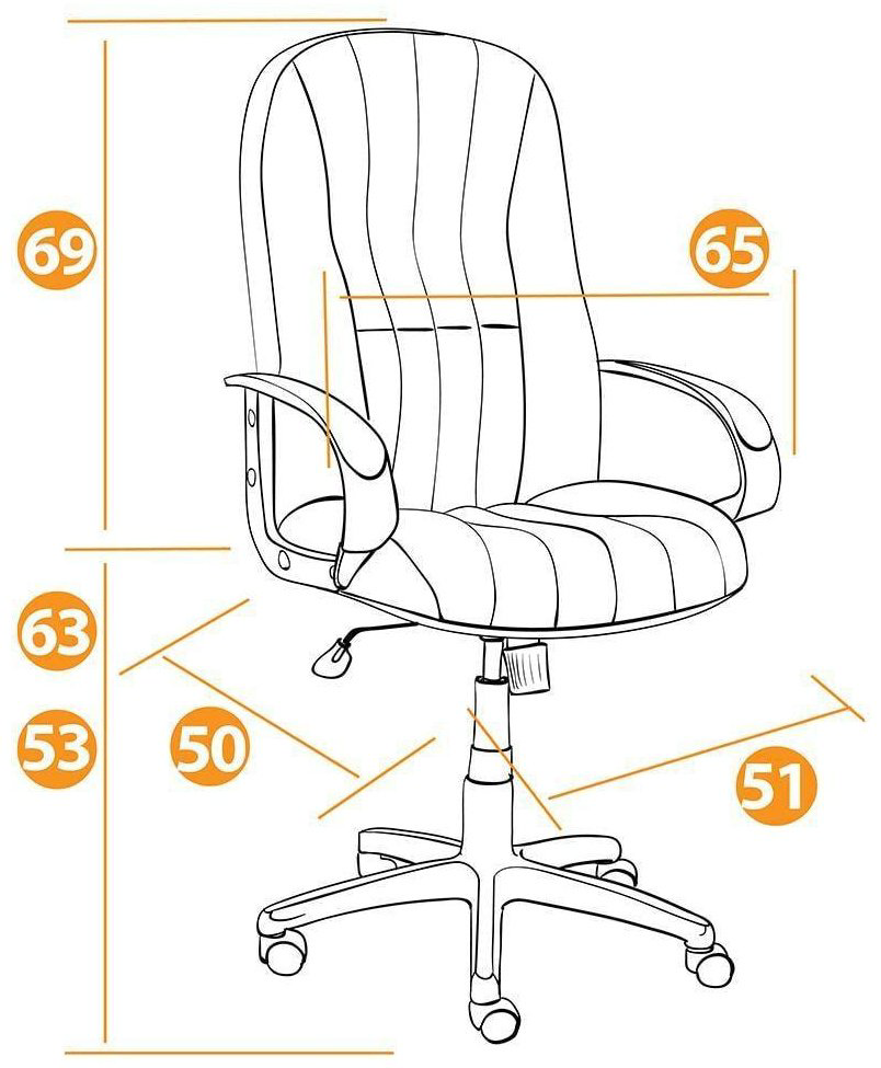 Офисное кресло Tetchair 11576 СН833, черный купить,NaN