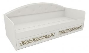 Кровать Заречье Ливадия Мод. Л8м 800х2000 белая купить,NaN