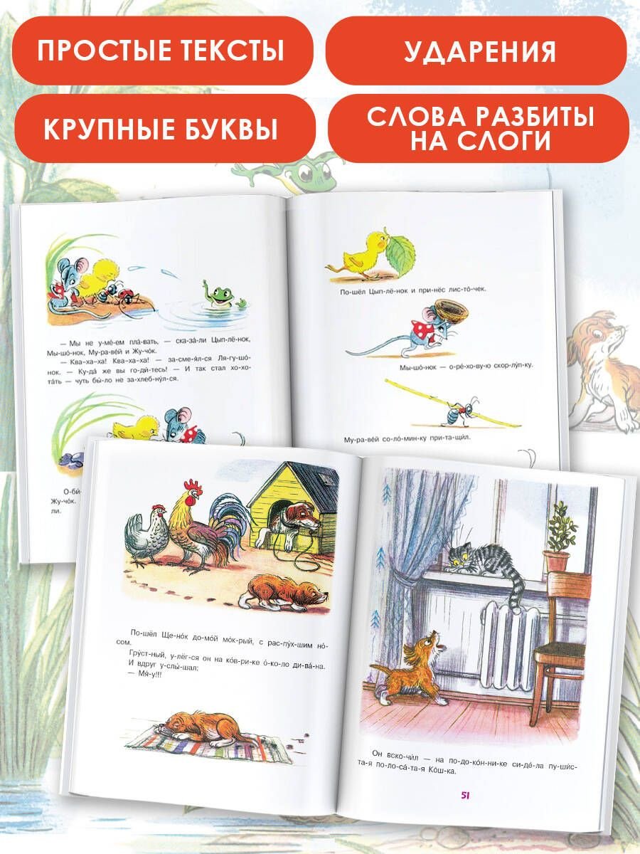 Книга Сутеев В. Г.: Сказки В. Сутеева: слог за слогом купить,NaN