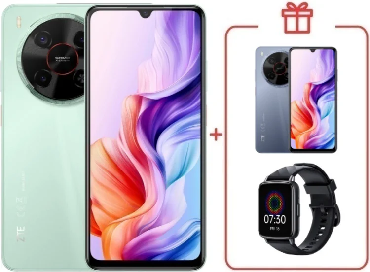 Смартфон ZTE Nubia V70 Max 6/128GB зеленый + подарок  купить,NaN