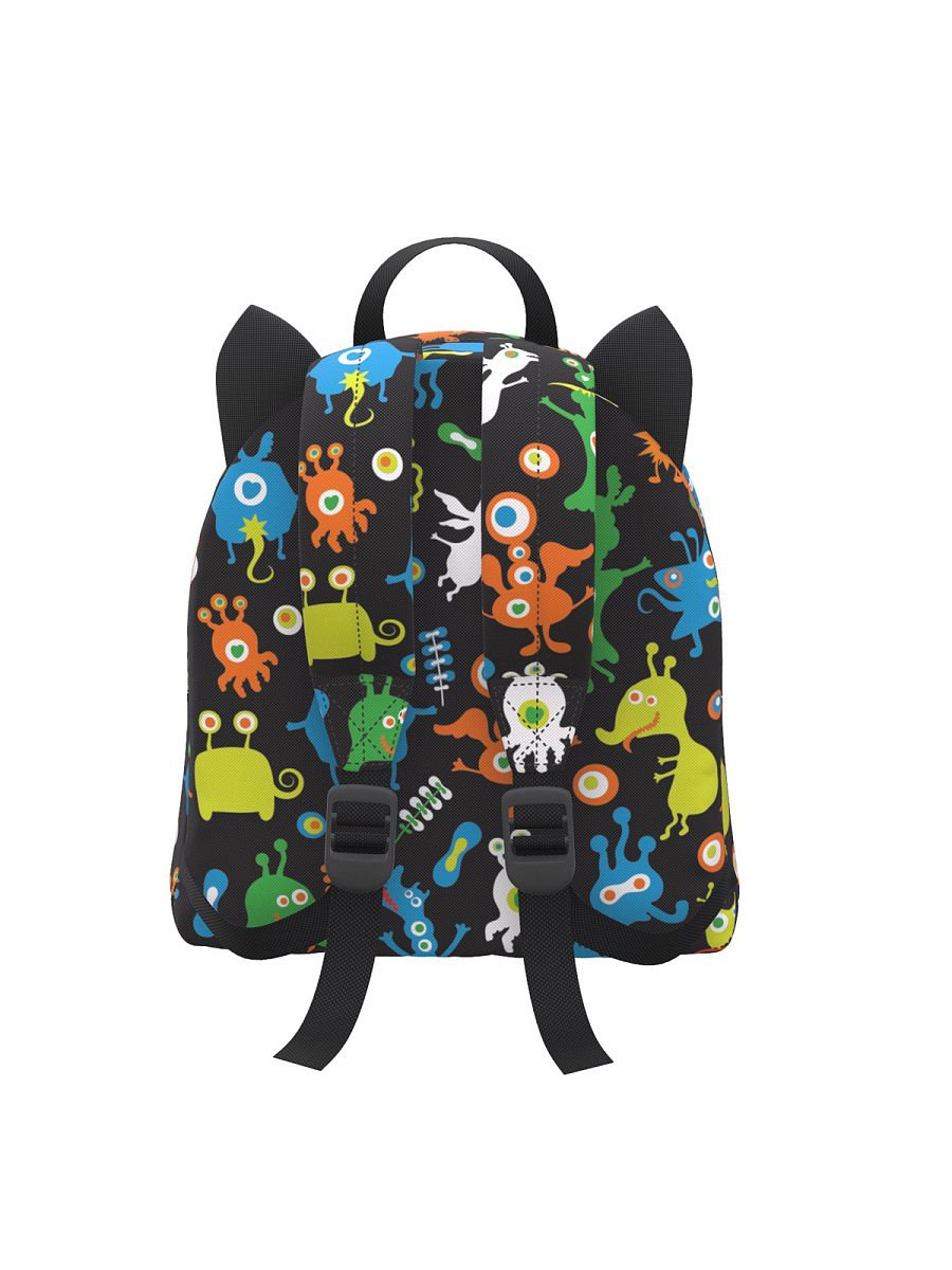 Рюкзак  Erich Krause EasyLine Mini Animals 6L Funny Monsters черный купить,NaN
