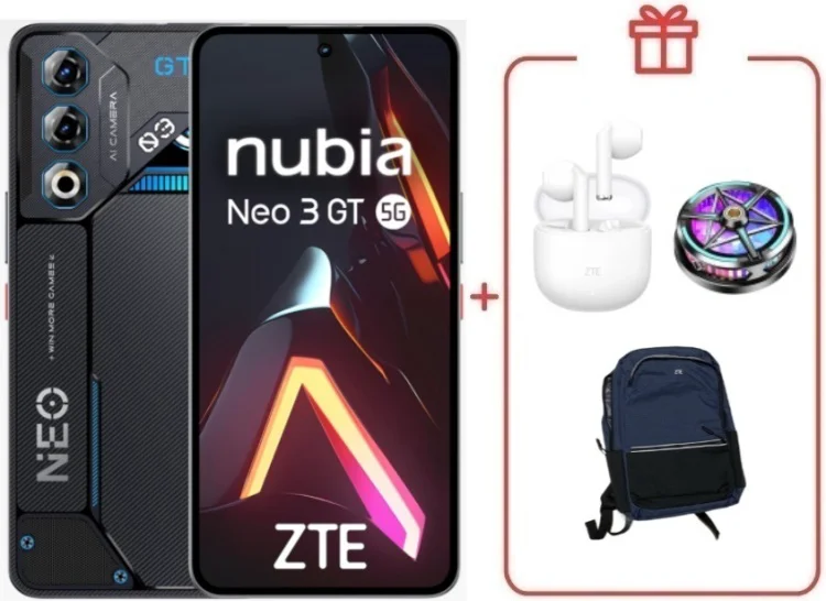 Смартфон ZTE Nubia Neo 3 GT 5G 8/256GB черный + подарок  купить,NaN