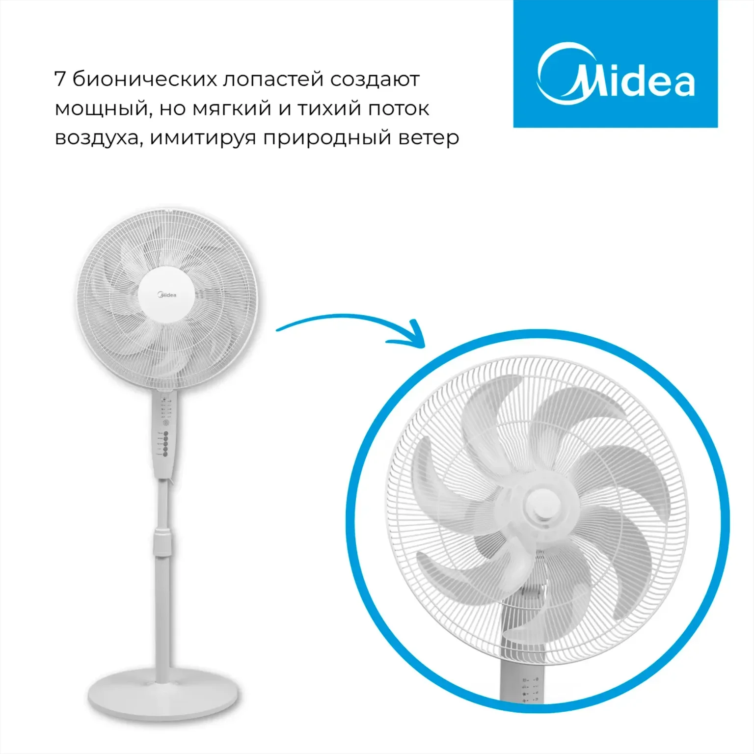 Вентилятор Midea FS40-24ER(W) White