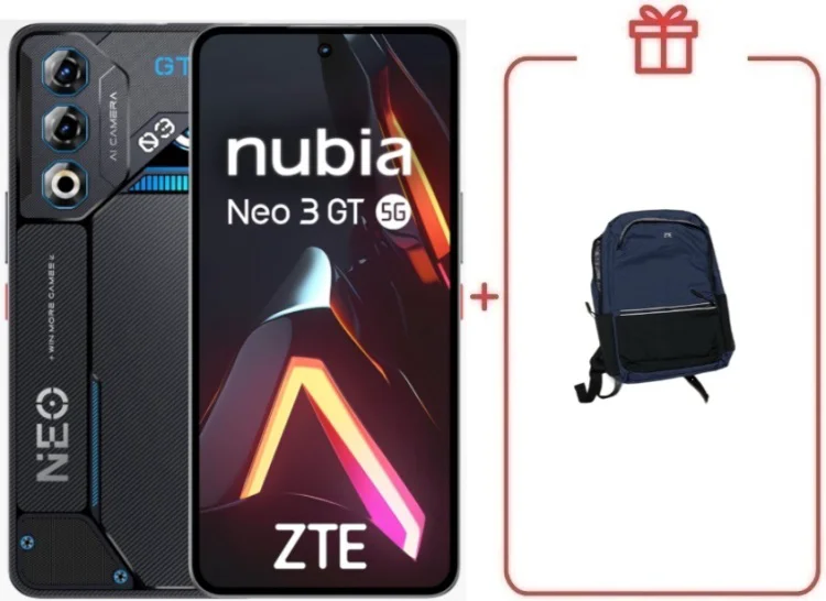 Смартфон ZTE Nubia Neo 3 GT 5G 8/256GB черный + подарок  купить,NaN