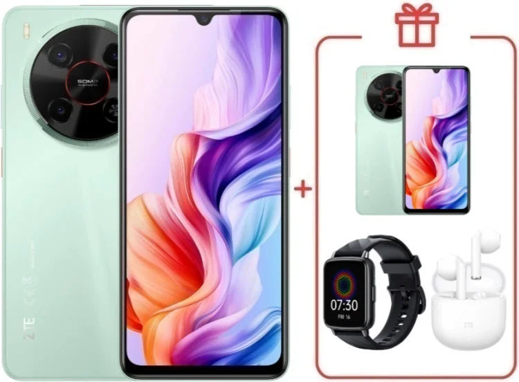Смартфон ZTE Nubia V70 Max 6/128GB зеленый + подарок  купить,NaN
