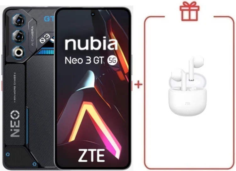 Смартфон ZTE Nubia Neo 3 GT 5G 8/256GB черный + подарок  купить,NaN