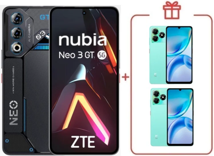 Смартфон ZTE Nubia Neo 3 GT 5G 8/256GB черный + подарок  купить,NaN
