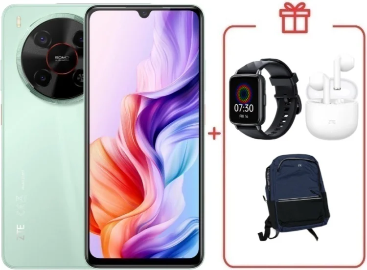 Смартфон ZTE Nubia V70 Max 6/128GB зеленый + подарок  купить,NaN