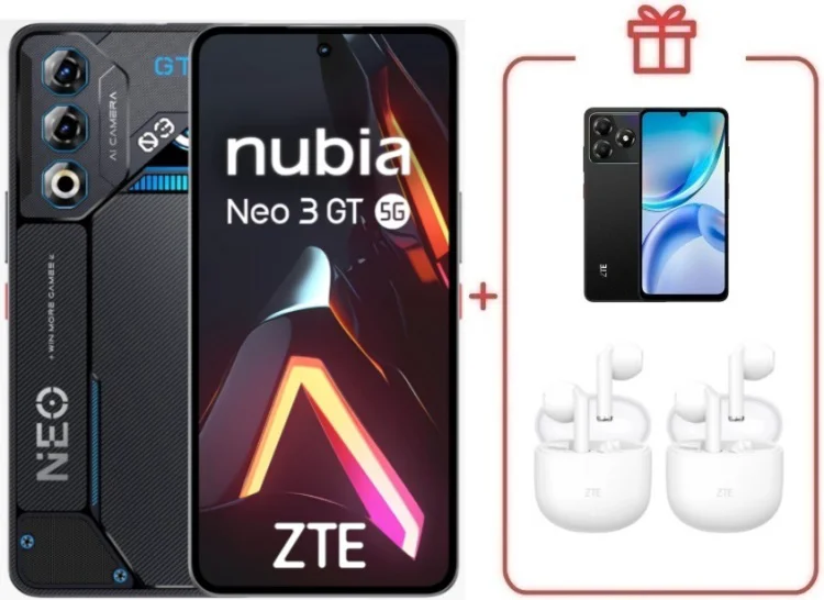 Смартфон ZTE Nubia Neo 3 GT 5G 8/256GB черный + подарок  купить,NaN