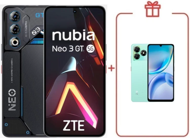 Смартфон ZTE Nubia Neo 3 GT 5G 8/256GB черный + подарок  купить,NaN