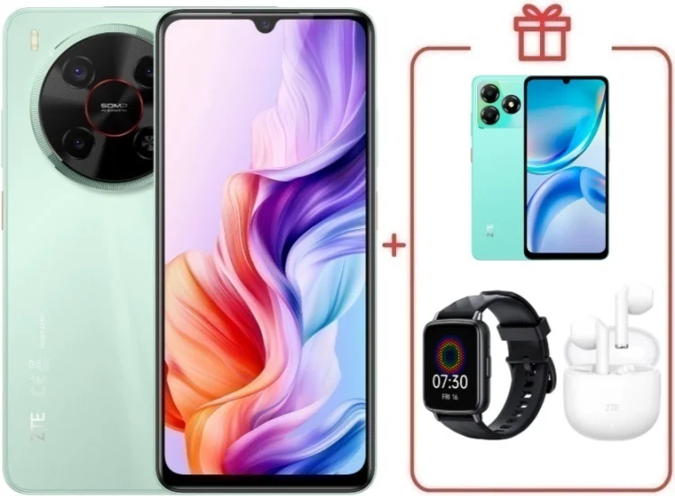 Смартфон ZTE Nubia V70 Max 6/128GB зеленый + подарок  купить,NaN