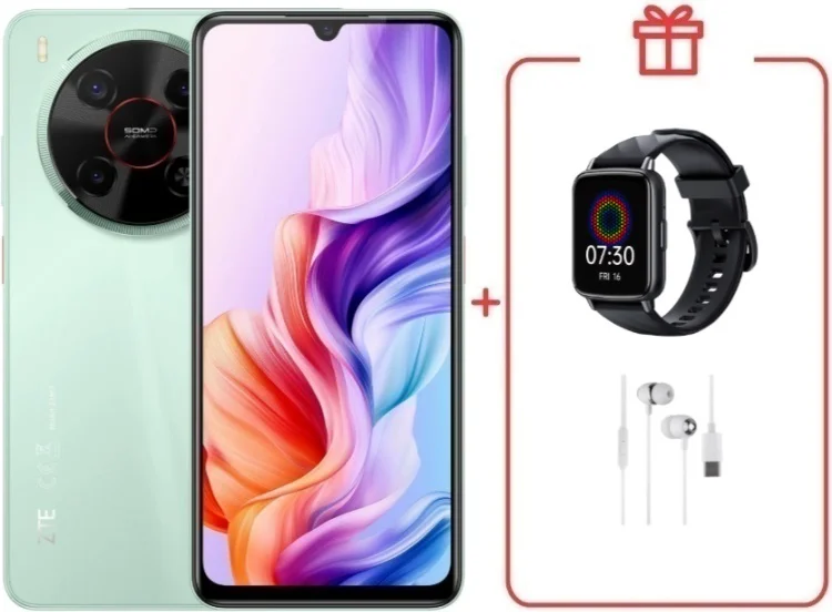 Смартфон ZTE Nubia V70 Max 6/128GB зеленый + подарок  купить,NaN