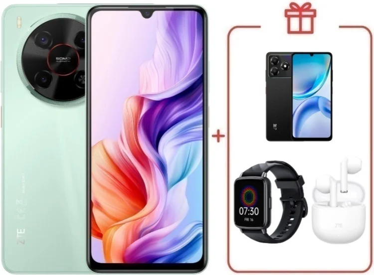 Смартфон ZTE Nubia V70 Max 6/128GB зеленый + подарок  купить,NaN