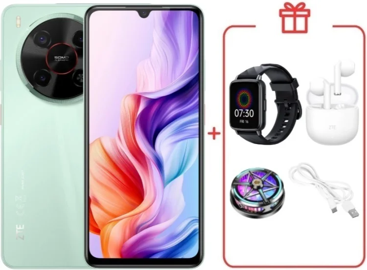 Смартфон ZTE Nubia V70 Max 6/128GB зеленый + подарок  купить,NaN