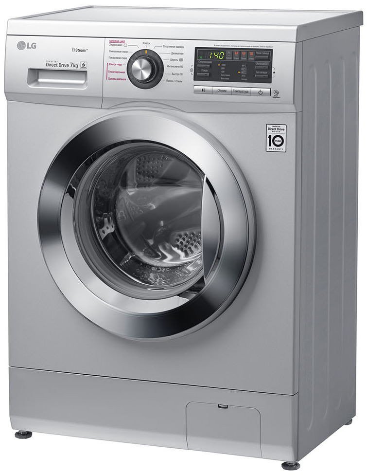 Стиральная машина LG F1296HDS4 серебристая