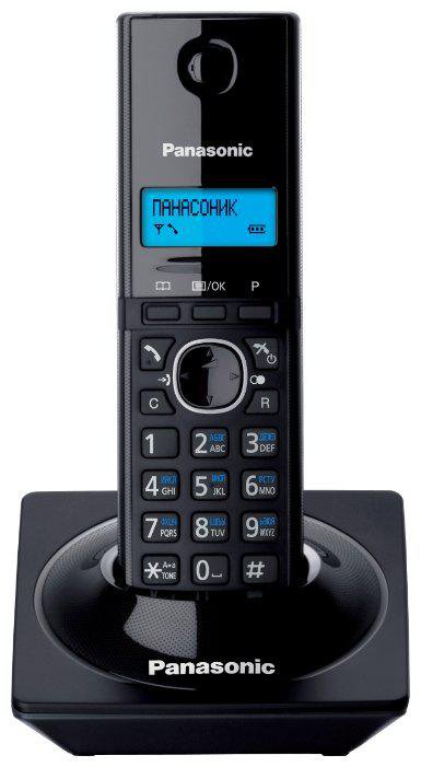 Радиотелефон Panasonic KX-TG1711RUB черный купить,0