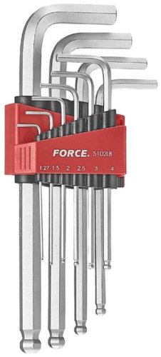 Шестигранный ключ Force Г-образный 11 шт, 5102LB купить,NaN