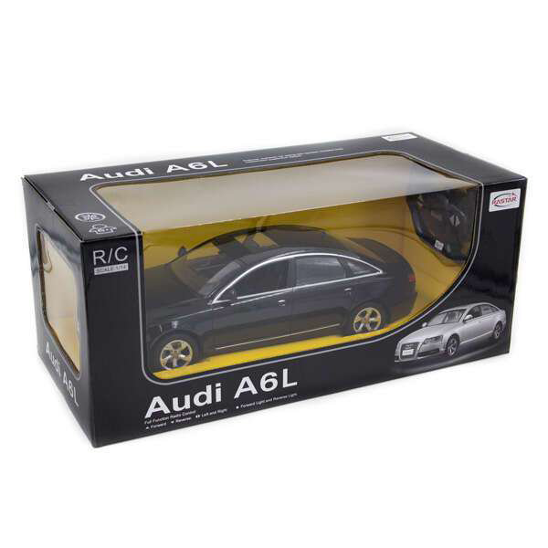 Радиоуправляемая машина Rastar 1:14 Audi A6L 42100B черная купить,NaN