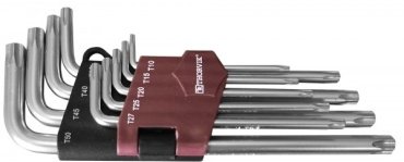 Шестигранный ключ Thorvik Г-образный 9 шт, TK9S