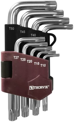 Шестигранный ключ Thorvik Г-образный 9 шт, TKS9S купить,NaN
